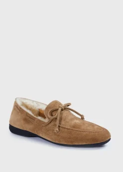 Paul Stuart Slips-Ons|Loafers^Haile Shearling Slip-On Cognac