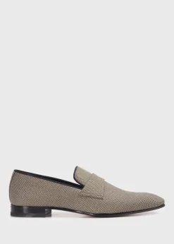 Paul Stuart Slips-Ons^Hall Woven Formal Slip-On Cognac