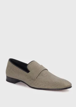 Paul Stuart Slips-Ons^Hall Woven Formal Slip-On Cognac