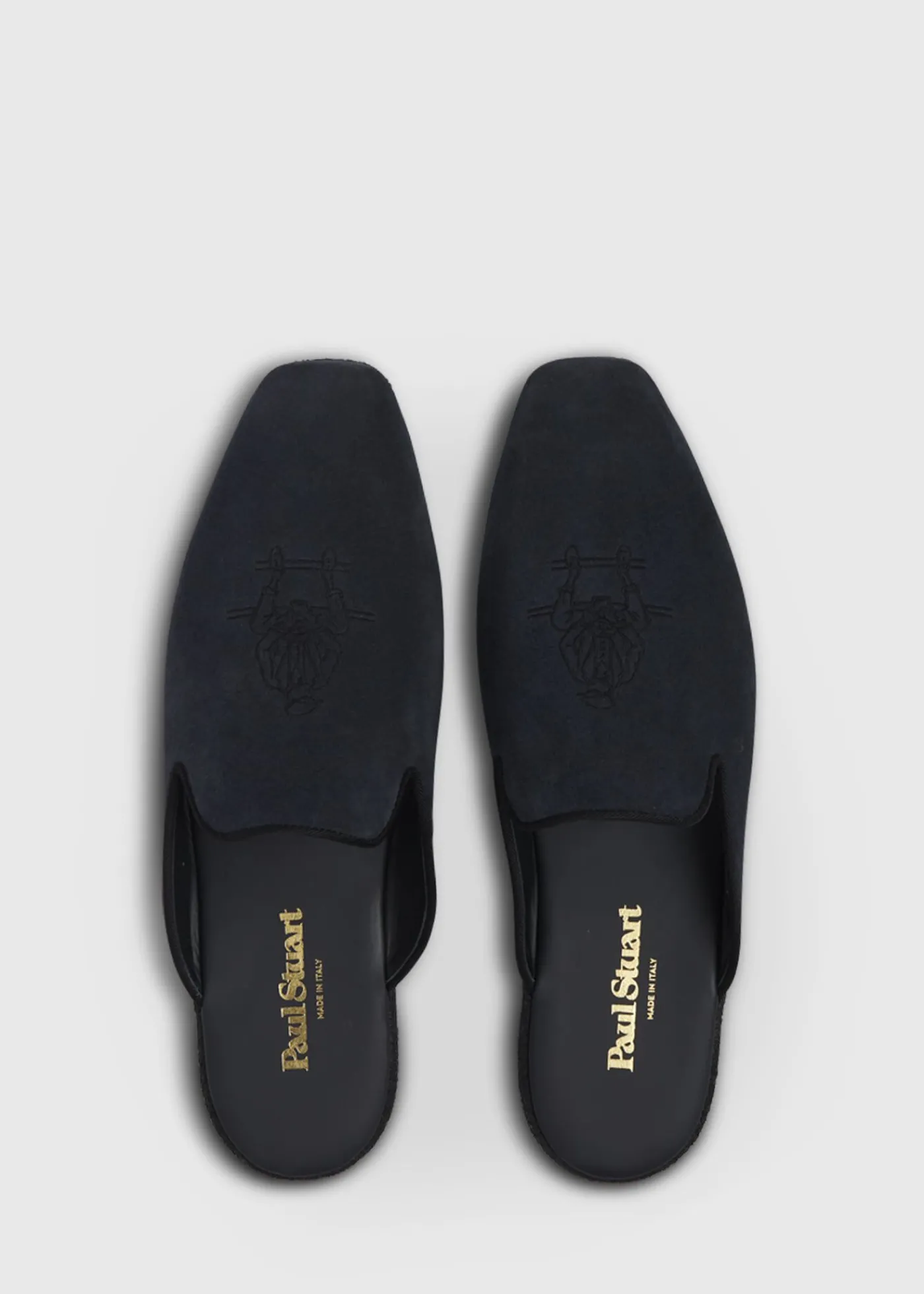 Paul Stuart Slips-Ons|Evening^Hamilton Suede Slip-On Black