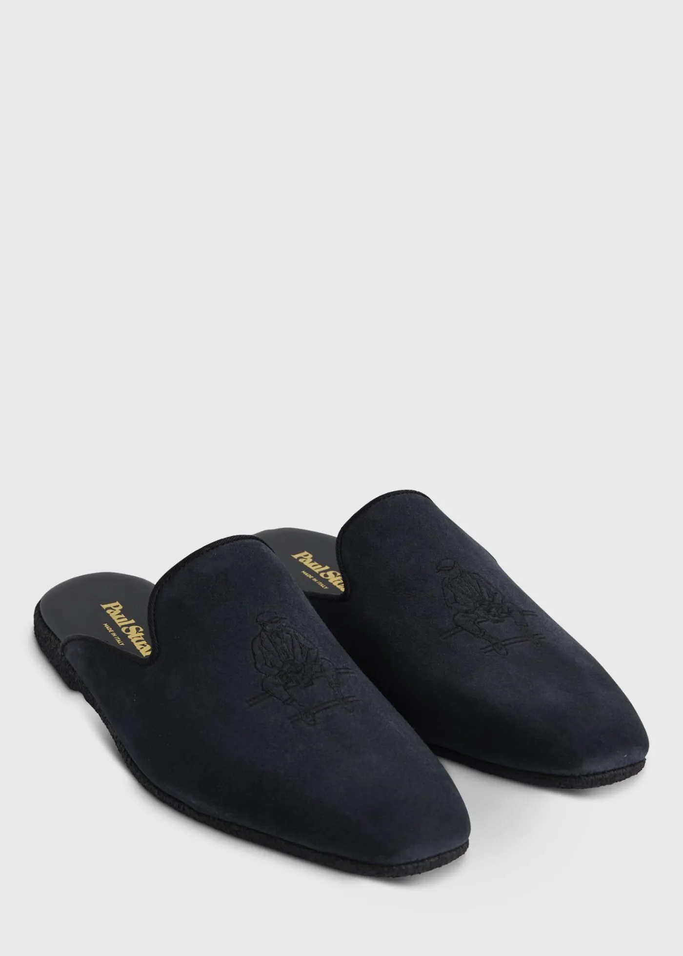 Paul Stuart Slips-Ons|Evening^Hamilton Suede Slip-On Black