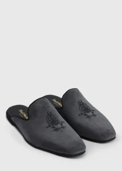 Paul Stuart Slips-Ons|Evening^Hamilton Suede Slip-On Black