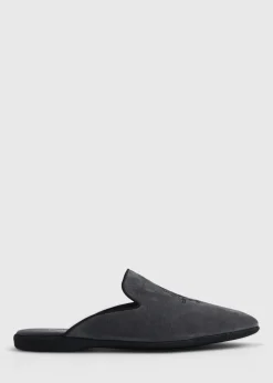 Paul Stuart Slips-Ons|Evening^Hamilton Suede Slip-On Charcoal