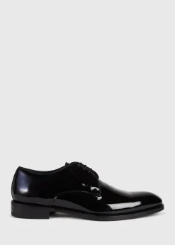 Paul Stuart Formal Shop|Lace-Ups & Oxfords^Hancock II Formal Plain Toe Derby Black Patent