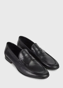 Paul Stuart Loafers^Harlan Leather Penny Loafer Black Calf