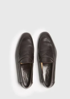 Paul Stuart Loafers^Harlan Leather Penny Loafer Dark Brown