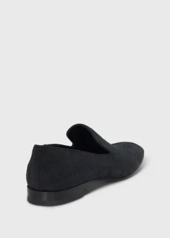 Paul Stuart Formal Shop|Slips-Ons^Harrier Brocade Formal Slip-On Black