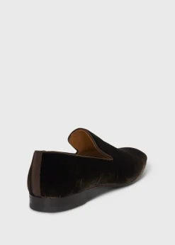 Paul Stuart Formal Shop|Slips-Ons^Harrier Velvet Formal Slip-On Brown