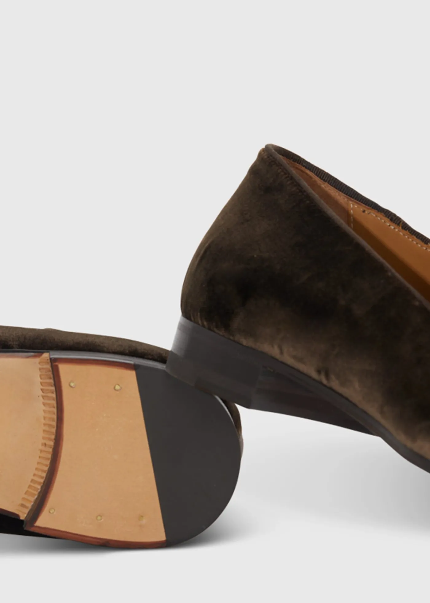 Paul Stuart Formal Shop|Slips-Ons^Harrier Velvet Formal Slip-On Brown