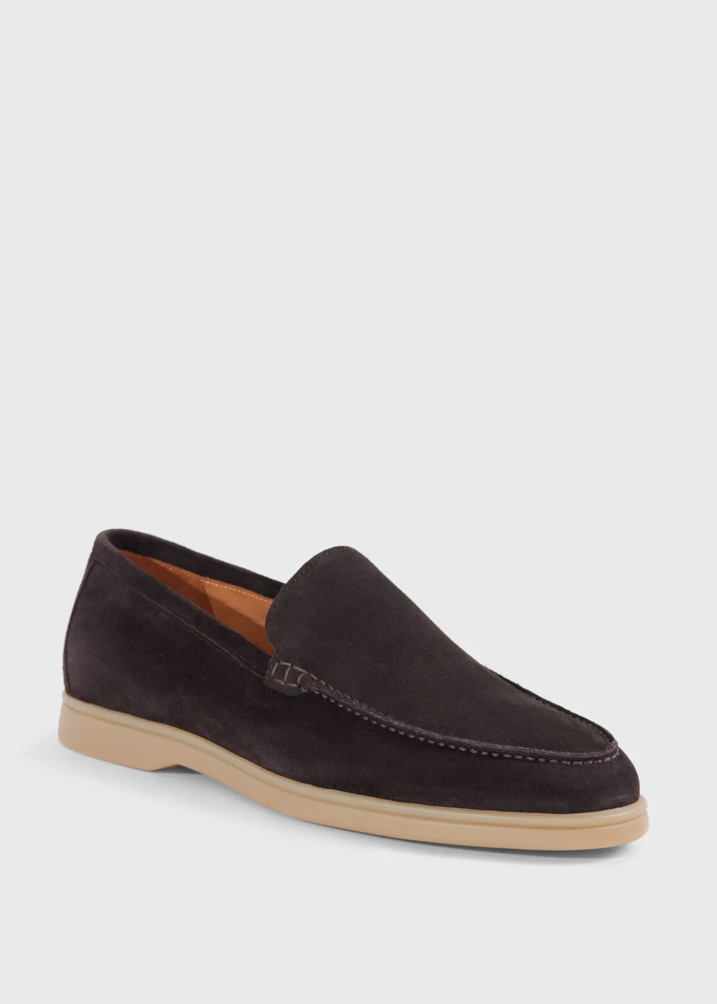 Paul Stuart Loafers^Harvey Suede Venetian Slip On Dark Brown