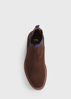 Paul Stuart Boots^Hastings Suede Low Chelsea Boot Brown