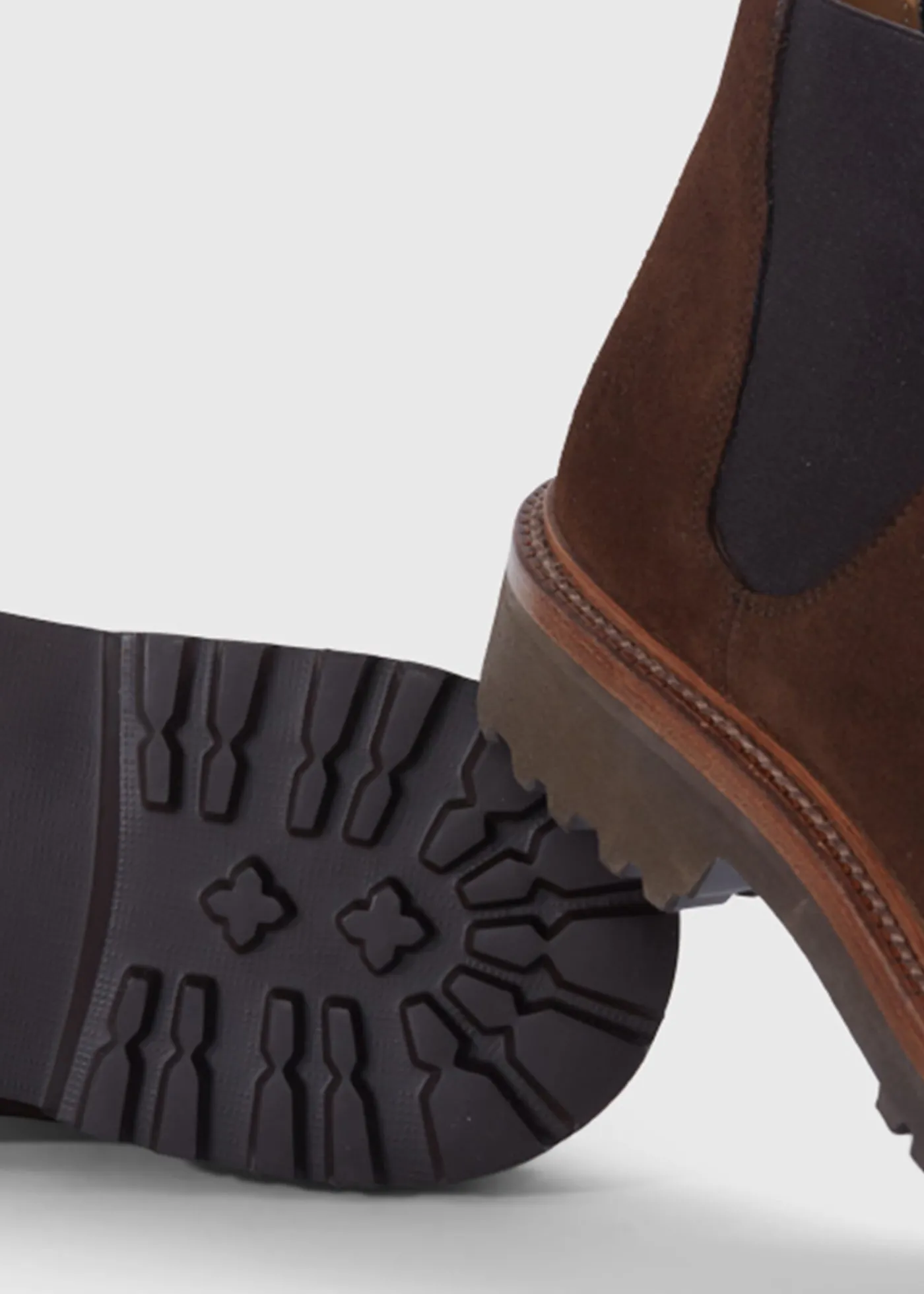 Paul Stuart Boots^Hastings Suede Low Chelsea Boot Brown