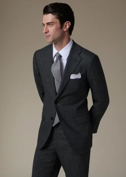 Paul Stuart Suits & Tuxedos|Blazers & Jackets^Heather Nailhead Wool Andrew Suit Charcoal