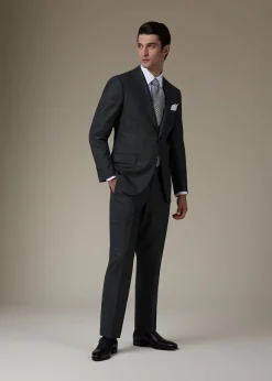 Paul Stuart Suits & Tuxedos|Blazers & Jackets^Heather Nailhead Wool Andrew Suit Charcoal