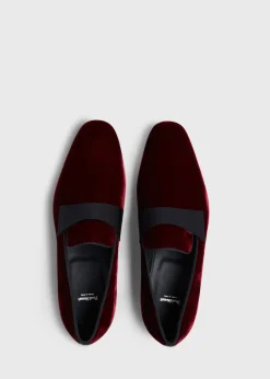 Paul Stuart Slips-Ons|Evening^Heron Patent Leather Formal Slip-On Wine Velvet
