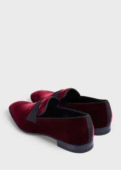 Paul Stuart Slips-Ons|Evening^Heron Patent Leather Formal Slip-On Wine Velvet
