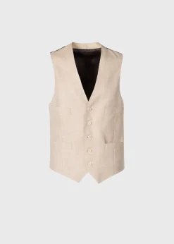 Paul Stuart Blazers & Jackets|Suits & Tuxedos^Herringbone Tailored Vest Tan