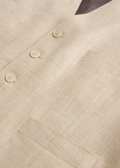 Paul Stuart Blazers & Jackets|Suits & Tuxedos^Herringbone Tailored Vest Tan