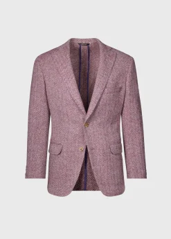 Paul Stuart Blazers & Jackets^Herringbone Tweed Jacket Plum