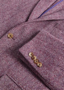 Paul Stuart Blazers & Jackets^Herringbone Tweed Jacket Plum