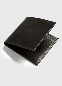 Paul Stuart Lifestyle^Hipster Vachetta Leather Wallet Black