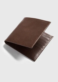 Paul Stuart Lifestyle^Hipster Vachetta Leather Wallet Brown