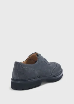 Paul Stuart Lace-Ups & Oxfords^Homer Suede Wing Tip Oxford Grey