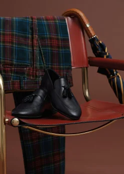 Paul Stuart Slips-Ons|Formal Shop^Hope Leather Slip-On Black