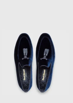Paul Stuart Formal Shop|Slips-Ons^Hope Velvet Slip-On Blue velvet