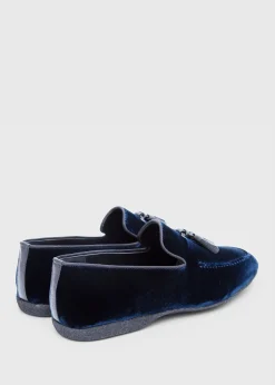 Paul Stuart Formal Shop|Slips-Ons^Hope Velvet Slip-On Blue velvet
