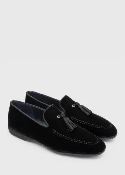 Paul Stuart Formal Shop|Slips-Ons^Hope Velvet Slip-On Black