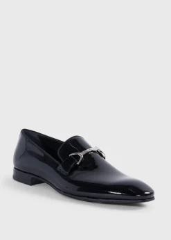 Paul Stuart Formal Shop|Evening^Horatio Patent Leather Formal Bit Loafer Black
