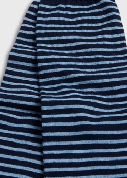 Paul Stuart Socks^Horizontal Stripe Sock Navy