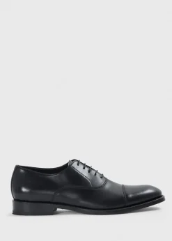 Paul Stuart Lace-Ups & Oxfords^Houston Leather Cap Toe Black