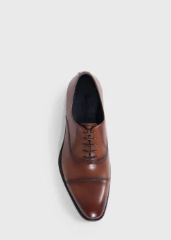 Paul Stuart Lace-Ups & Oxfords^Houston Leather Cap Toe Brown
