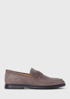 Paul Stuart Loafers^Hugo Suede Penny Loafer Cognac