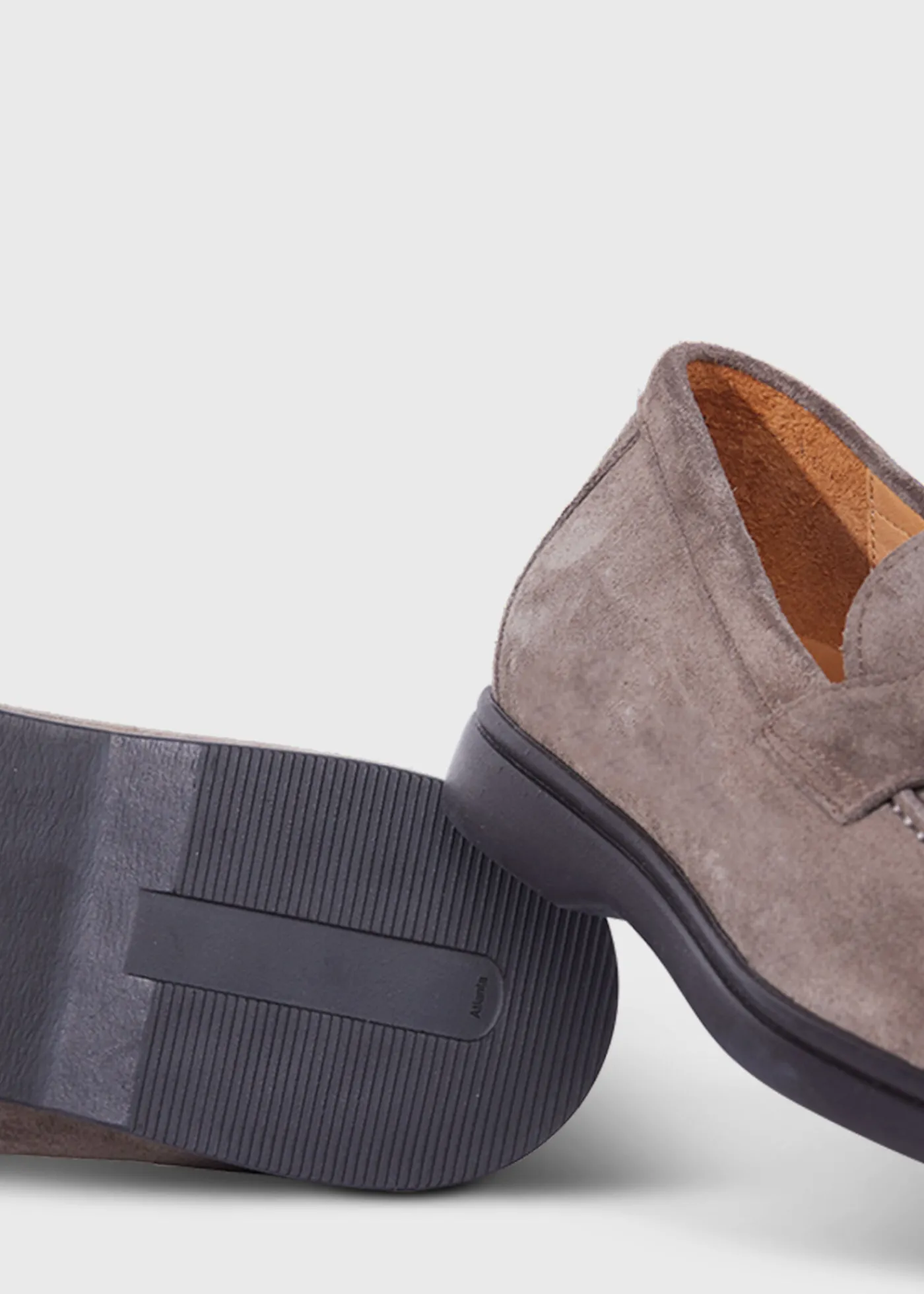 Paul Stuart Loafers^Hugo Suede Penny Loafer Cognac