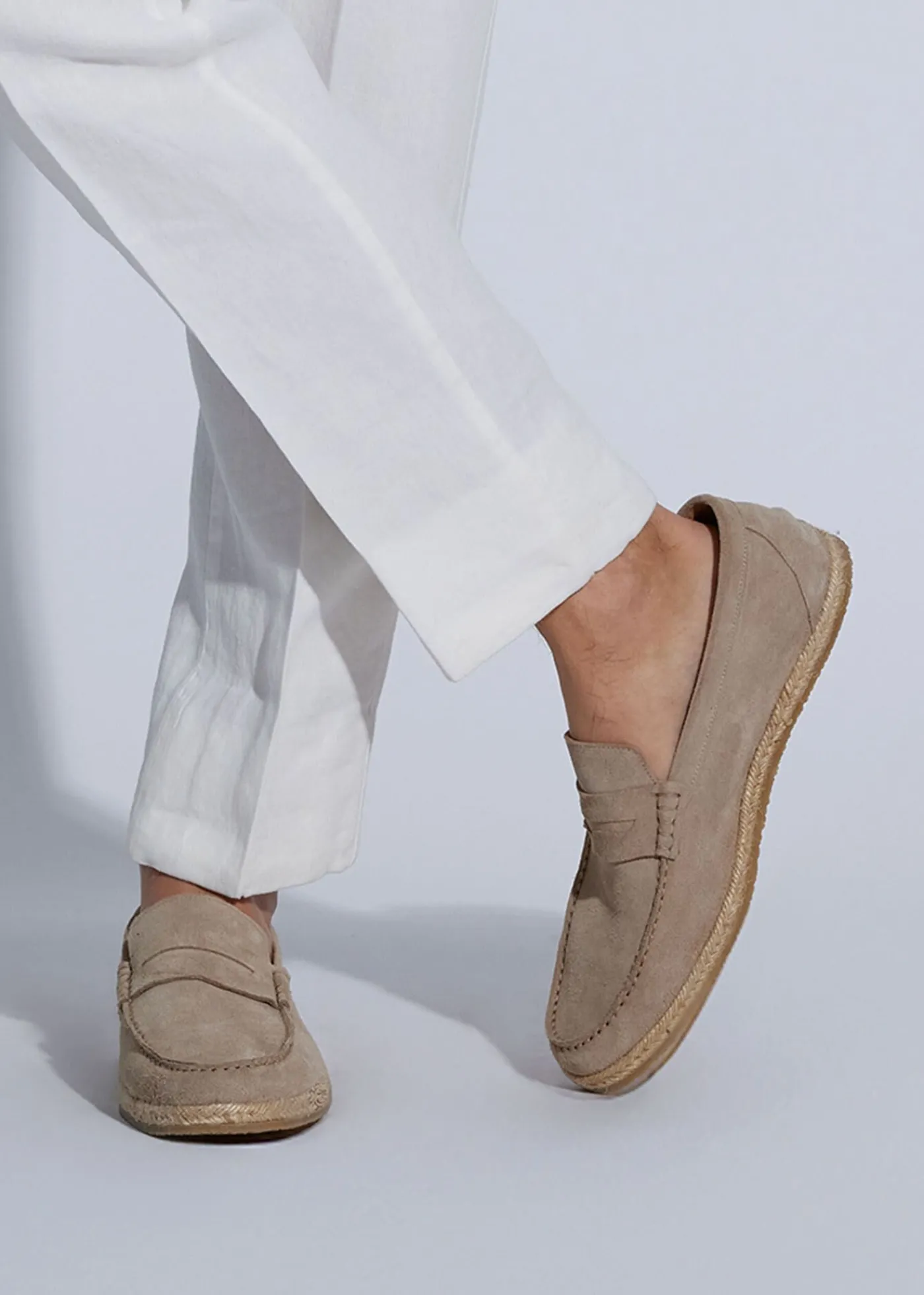 Paul Stuart Loafers^Huxley Suede Penny Loafer Tan
