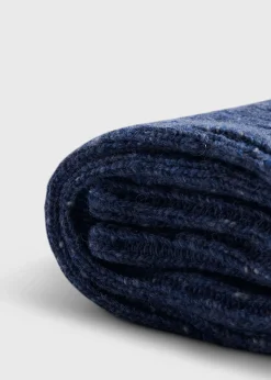 Paul Stuart Socks^Irish Donegal Boot Sock Denim