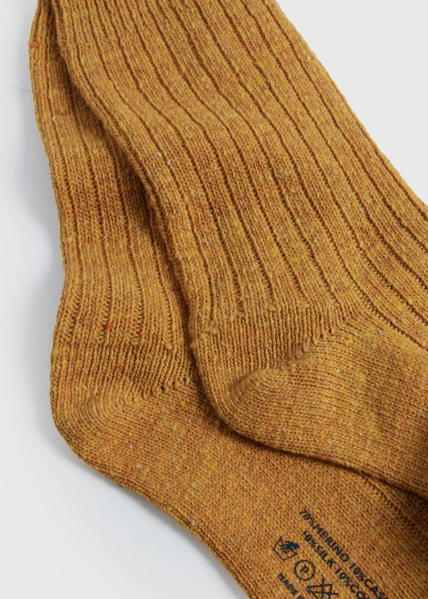 Paul Stuart Socks^Irish Donegal Boot Sock Gold