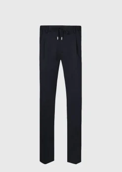 Paul Stuart Pants^Jersey DrawstringPant Black