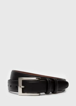 Paul Stuart Belts^Kipskin Leather Dress Belt Black