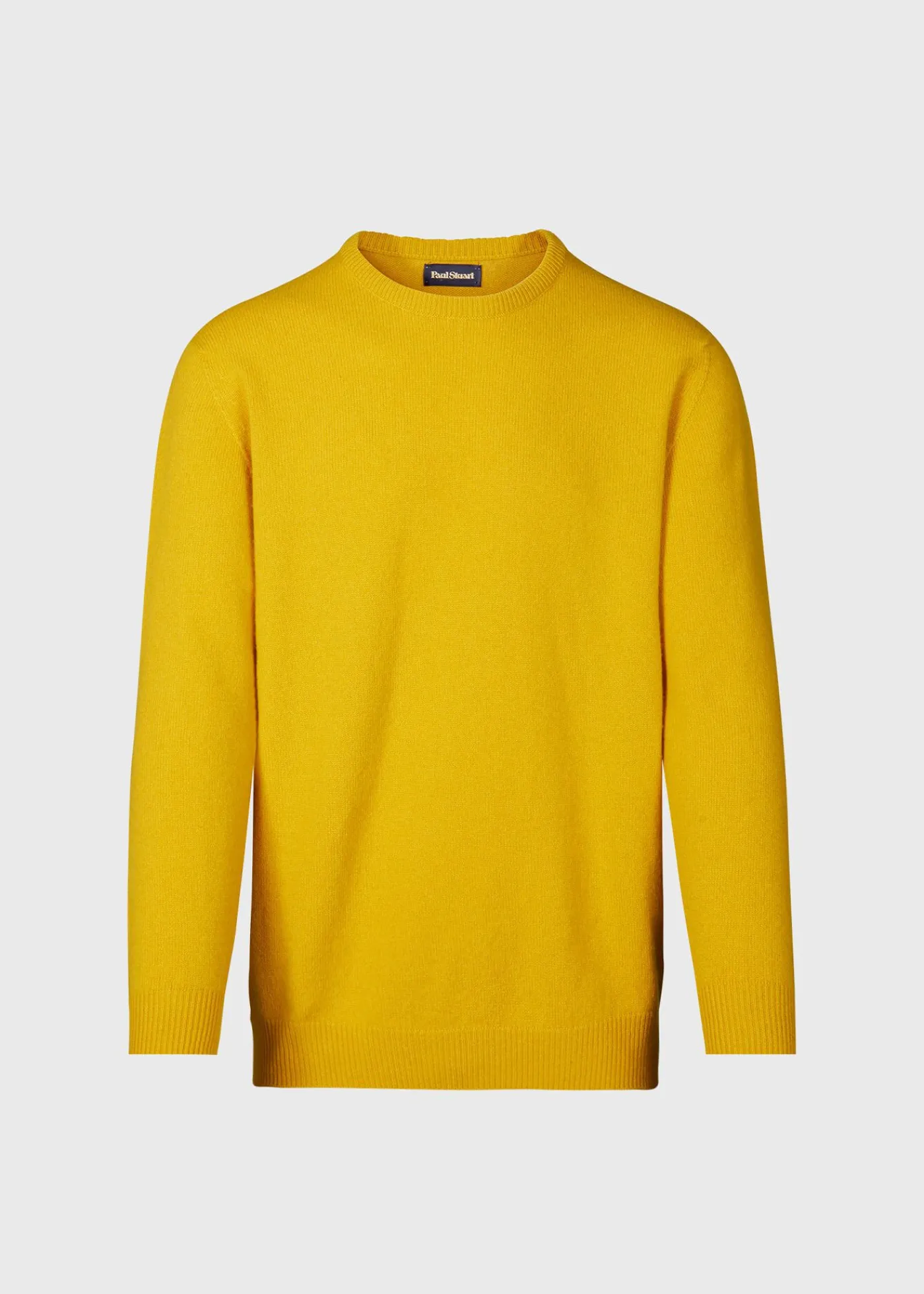 Paul Stuart Sweaters^Lambswool Crew Neck Sweater Gold
