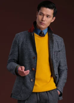 Paul Stuart Sweaters^Lambswool Crew Neck Sweater Gold