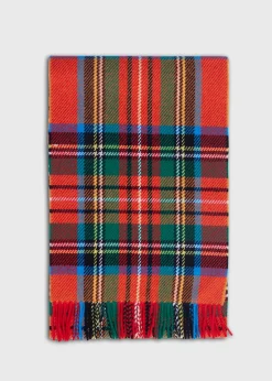 Paul Stuart Scarves, Hats, Gloves^Lambswool Plaid Scarf Red
