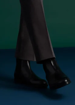 Paul Stuart Boots^Leather Chelsea Boot Black