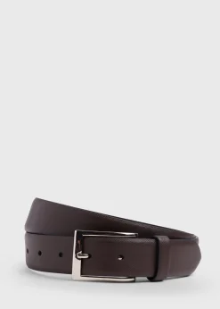 Paul Stuart Belts^Leather Dress Belt Brown