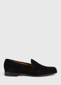 Paul Stuart Loafers^Lee Penny Loafer Black Suede