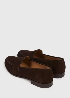 Paul Stuart Loafers^Lee Penny Loafer Brown Suede