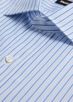 Paul Stuart Dress Shirts^ Striped Dress Shirt Light Blue